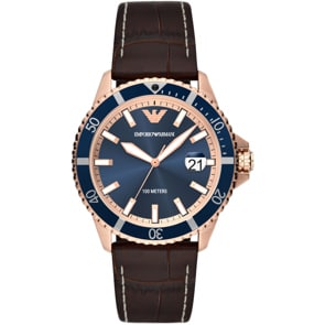 Emporio Armani Diver Braun / Blau