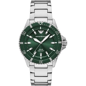 Emporio Armani Diver World Explorer Solar Bicolor / Grün