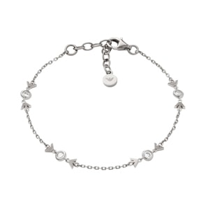 Emporio Armani Eagle Logo Bracelet Diamond by the Yard Silvery