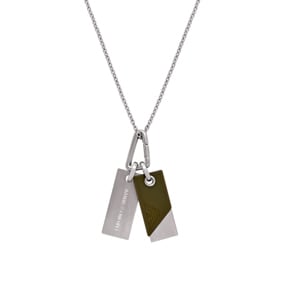 Emporio Armani Eagle Logo Kette Whistle Logo Dog Tag