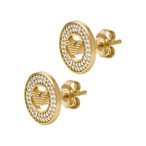 Emporio Armani Eagle Logo Ohrstecker Logo Coin