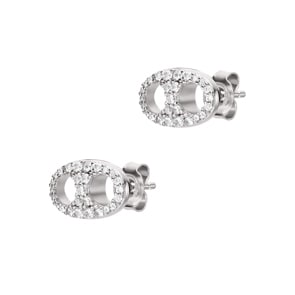 Emporio Armani Eagle Logo Ohrstecker Mini Marina 925 Silber