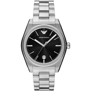 Emporio Armani Federico Date Argenté / Noir