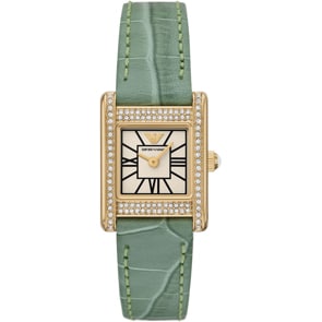 Emporio Armani Genni Goldig / Grün 20mm