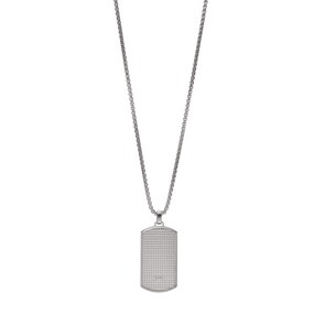Emporio Armani Halskette Key Basic Textured Metal Story