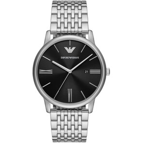 Emporio Armani Minimalist Silver / Black 42mm