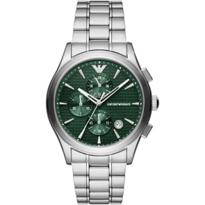 Emporio Armani Paolo Chronograph Silber / Grün