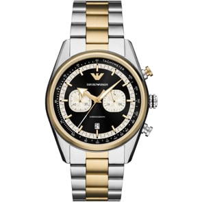 Emporio Armani Racer Chronograph Bicolore / Schwarz