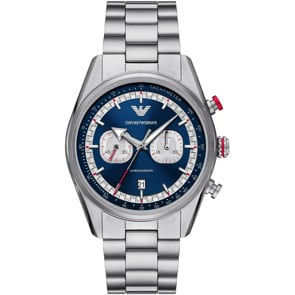 Emporio Armani Racer Chronograph Silvery / Blue 