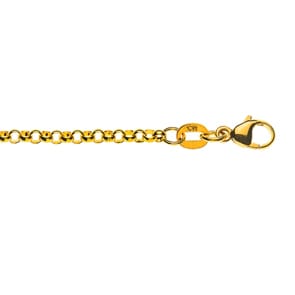 Bracelet jaseron or jaune 750/18 ct 2.4mm - 19cm