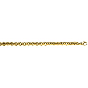 Erbskette 3/4-massiv 750/18 K Gelbgold 7.5mm