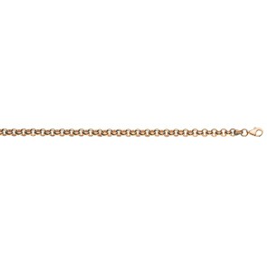 Collier jaseron semi-massif or rose 750/18 ct 5.0mm