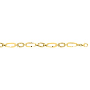 Fantasiearmband 375/9 K Gelbgold halbmassiv