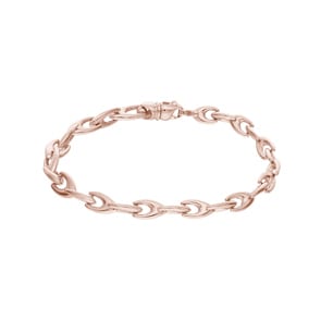 Semi Solid Fantasy Bacelet 750/18 K Rose Gold 6.0mm, 19cm