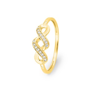 Fantasy Ring 375/9 K Gelbgold mit Zirkonia