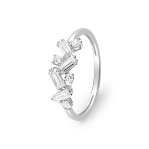 Fantasy Ring 375/9 K Weissgold mit Zirkonia