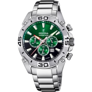 Festina Chrono Bike 2021 Edelstahl / Grün