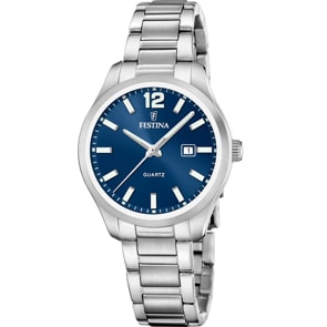 Festina Klassik Date Blau 34mm