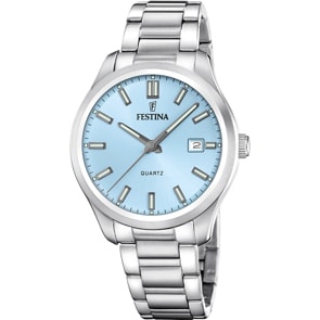 Festina Klassik Date Hellblau 42mm