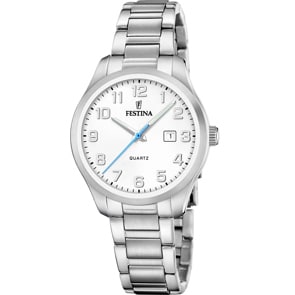 Festina Klassik Date Silbrig 34mm