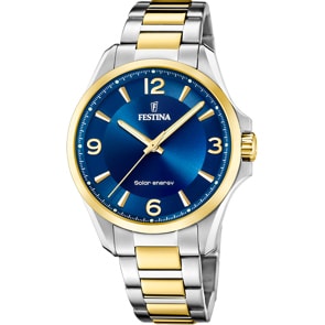 Festina Solar Energy Bicolor / Blau 42mm