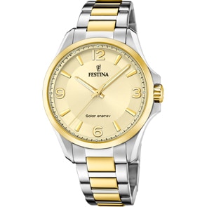 Festina Solar Energy Bicolore / Doré 42mm