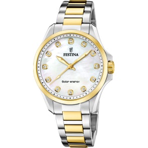 Festina Solar Energy Bicolor / Perlmutt 34mm