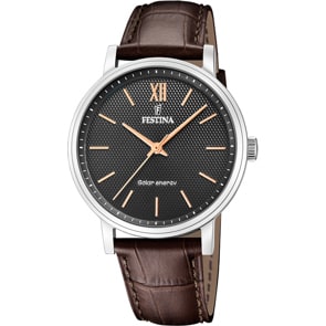 Festina Solar Energy Brun / Noir 41mm