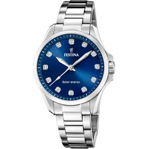 Festina Solar Energy Argenté / Bleu 34mm