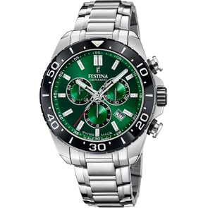 Festina Swiss Ceramic Chrono Grün 44mm