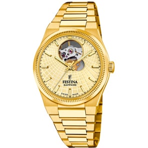Festina Swiss Rivé Open Heart 35 Goldig