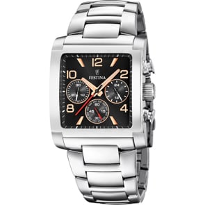 Festina Timeless Chronographe 36 Argenté / Noir