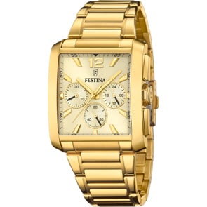 Festina Timeless Chronograph 38 Goldig / Beige