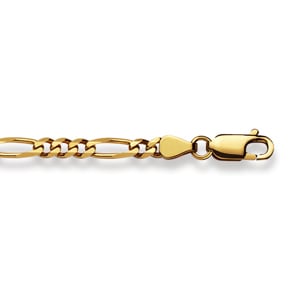 Figaroarmband 750/18 K Gelbgold 3.6mm