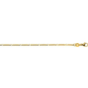Figarokette 5+1 750/18 K Gelbgold 1.8mm
