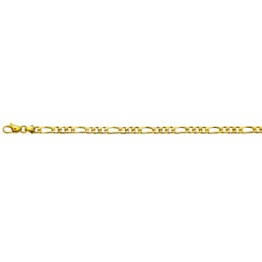 Figarokette massiv 750/18 K Gelbgold 4.5mm