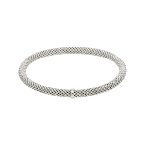 Flex-Armband 750/18 K Weissgold