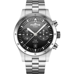 Fortis Flieger F-43 Bicompax Black
