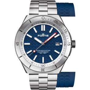 Fortis Marinemaster M-40 Blue Japan Bracelet + Strap