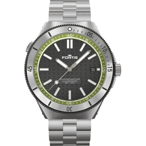 Fortis Marinemaster M-44 Chronometer Woodpecker Green Block Bracelet
