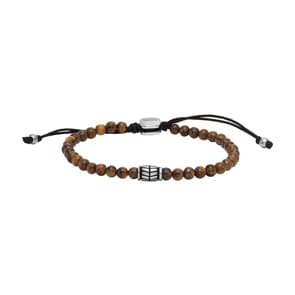 Fossil Armband Beads Braun