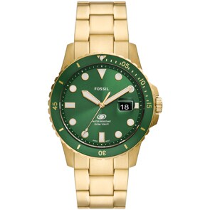 Fossil Blue Diver Date Doré / Vert 42mm