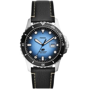 Fossil Blue Diver Date Noir / Bleu 42mm