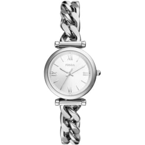 Fossil Carlie Mini Silbrig