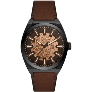 Fossil Everett Automatic Schwarz / Braun