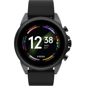 Fossil Gen 6 Smartwatch HR Silicone noir 44