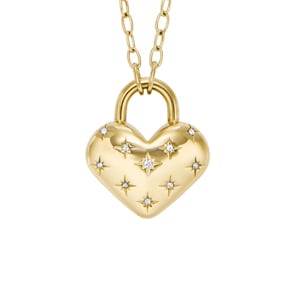 Fossil Collier Sadie All My Love Anhänger Heart Doré