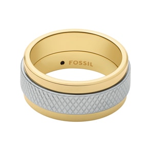 Fossil Knox Herrenring Machine Bicolor