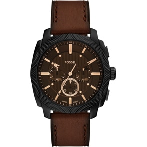 Fossil Machine Chronograph 44mm Braun / Schwarz  