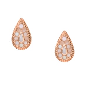 Fossil Ohrstecker Mosaic Teardrop